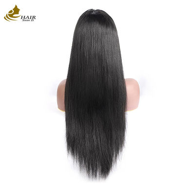Bone Straight Glueless Transparan 13X4 HD Dasi Bagian Depan Warna Alam 100% Rambut Manusia Wigs