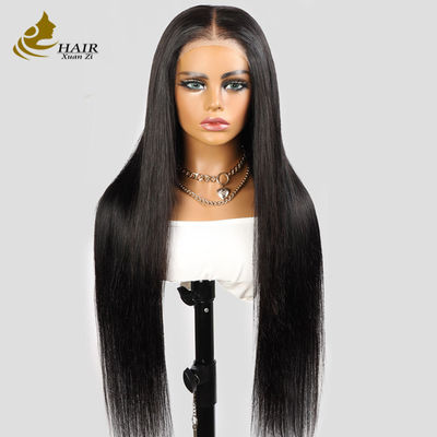 Bone Straight Glueless Transparan 13X4 HD Dasi Bagian Depan Warna Alam 100% Rambut Manusia Wigs