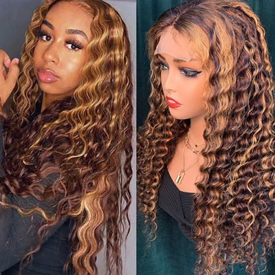 Deep Wave Full Lace Human Hair Wigs untuk tampilan dan nuansa alami
