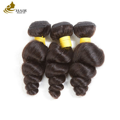 100 gram bundel rambut perawan Brasil dengan bahan rambut India opsional