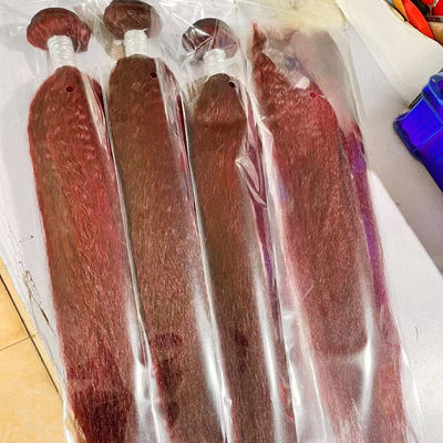 Grosir Ombre Ekstensi Rambut Manusia Brasil Kinky Straight Yaki Rambut Weave Bundle