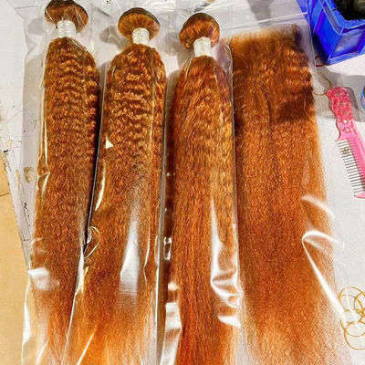 Grosir Ombre Ekstensi Rambut Manusia Brasil Kinky Straight Yaki Rambut Weave Bundle