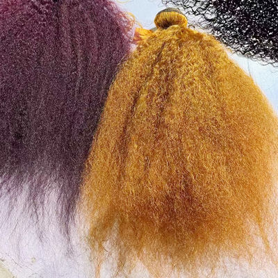 Grosir Ombre Ekstensi Rambut Manusia Brasil Kinky Straight Yaki Rambut Weave Bundle