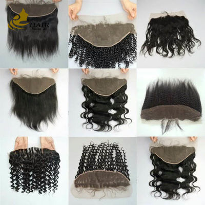 Murah lurus Cina Perawan Rambut Manusia 4X4 13 * 4 Tirai Penutupan
