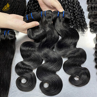 100% Rambut Brasil Unprocessed Grosir Rambut Manusia Perawan Bungkus Body Wave