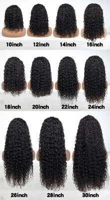 Grosir Transparan 13X4 Dasi Bagian Depan Kinky Curl Virgin Brasil Rambut Manusia Wig