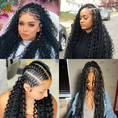 Glueless 5*5 Siap untuk pergi Curly Wig Mudah Untuk Memakai Pre Bleached Mini Knots Lace Wig