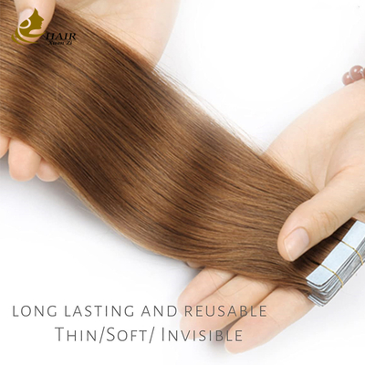 #30 Tape Rambut Perawan Warna Lurus Dalam Ekstensi Rambut Manusia Untuk Wanita