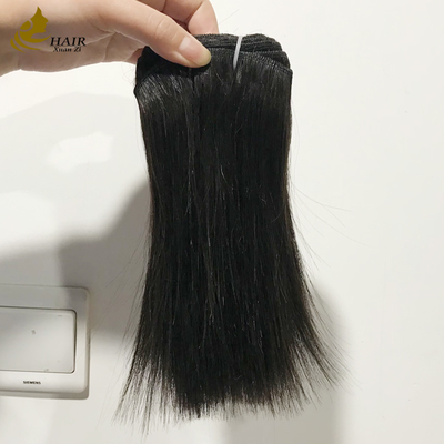 Berkualitas Tinggi Virgin Human Hair Bundles Natural Black Straight Hair Weft