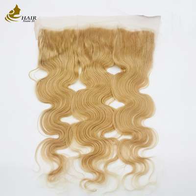 613 Warna Transparan 100% Rambut Manusia Lace Closure Remy Hair Closure