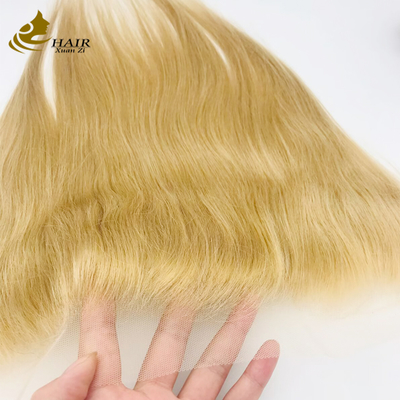 613 Warna Transparan 100% Rambut Manusia Lace Closure Remy Hair Closure
