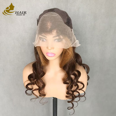 Grosir Pabrik Kualitas Tinggi Disesuaikan Harga Super Rendah Grosir Wig Depan Renda Sorotan Warna Piano Wig Asli
